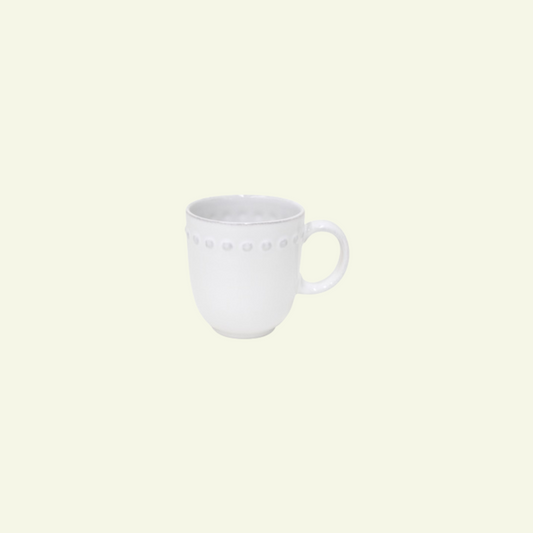 Mugs en grès fin bord perlé Pearl, lot de 6 - COSTA NOVA