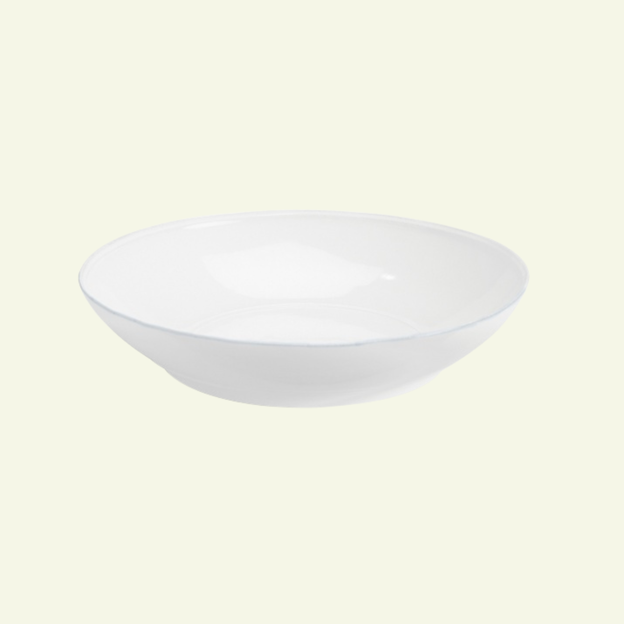 Saladier bas blanc en grés fin Friso - COSTA NOVA