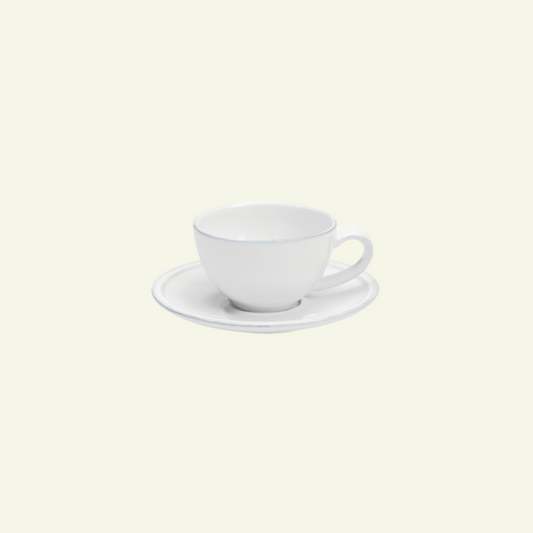 Tasses à café et sous-tasses en grés fin Friso, lot de 6 - COSTA NOVA
