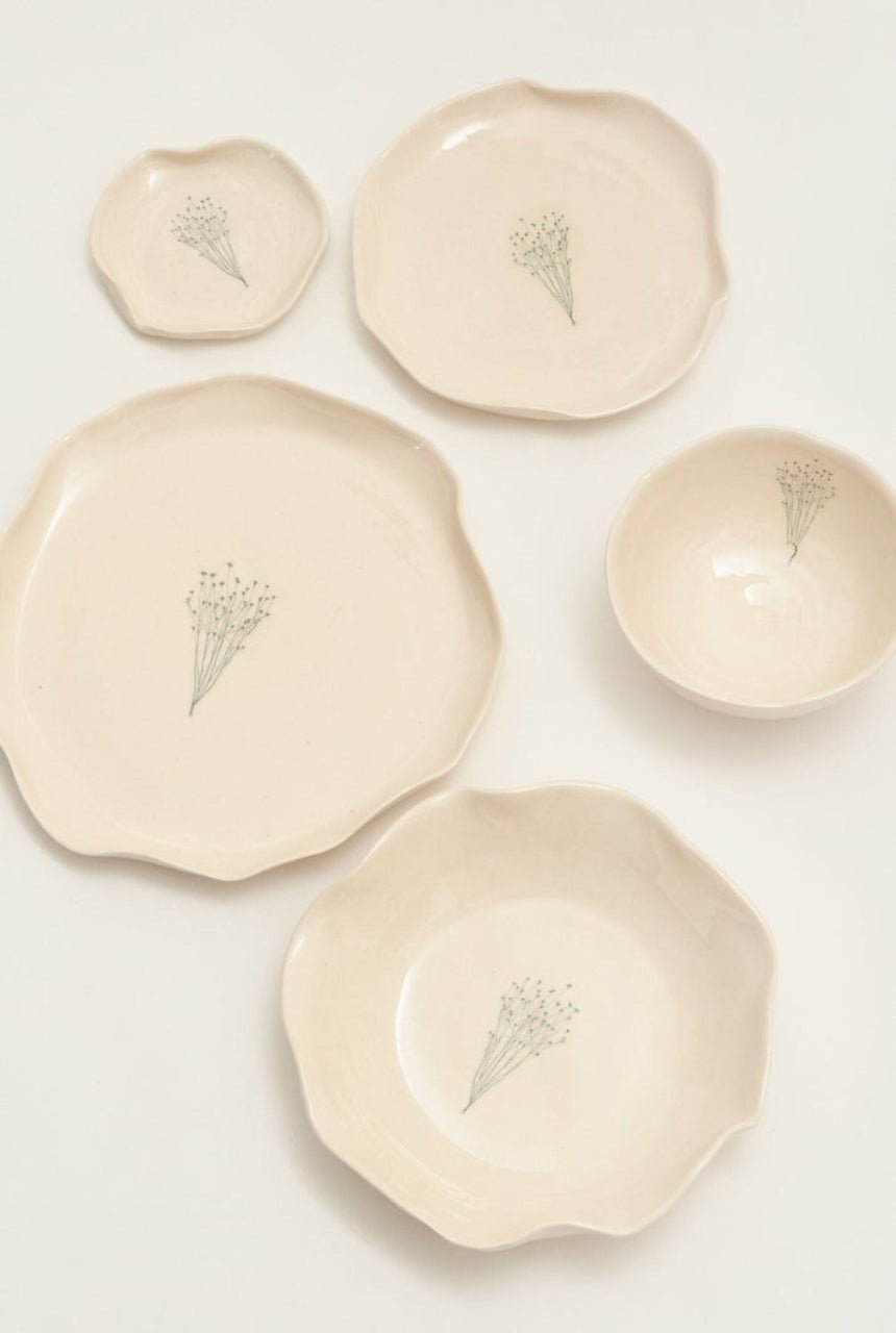 Assiette creuse en faïence blanche Wild Field - MARTINAS HOME - La Maison MilanaiseCREUSEWILDFIELDBleu