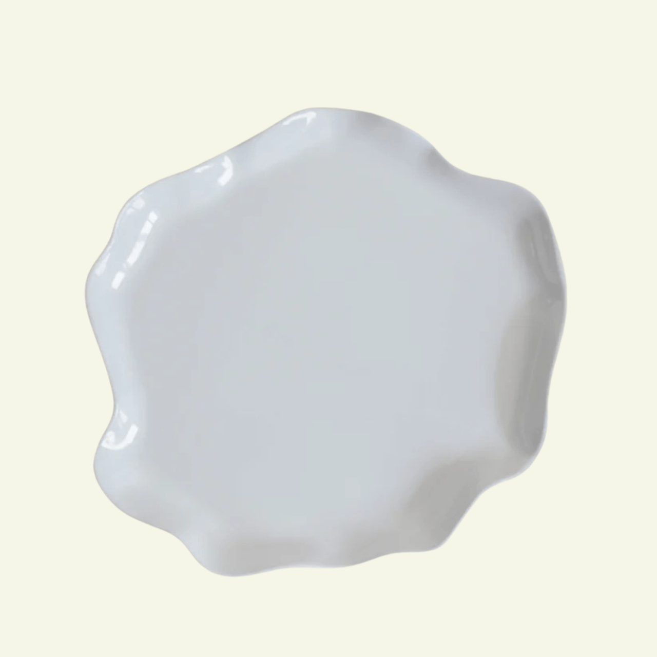 Assiette plate en grès blanc LOTUS - MARTINAS HOME - La Maison MilanaisePPWL29