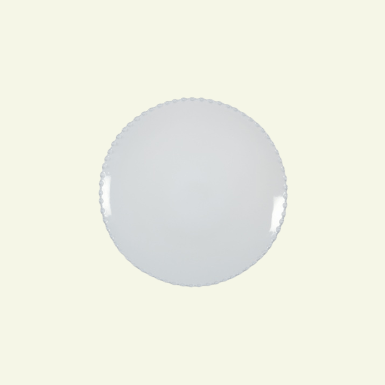 Assiettes à dessert rondes en grès bord perlé Pearl, lot de 6 - COSTA NOVA - La Maison MilanaisePEP222BLANC6 Assiettes à dessert Ø22cm H2.4cmBlanc