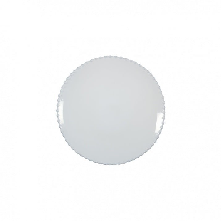 Assiettes à dessert rondes en grès bord perlé Pearl, lot de 6 - COSTA NOVA - La Maison MilanaisePEP222BLANC6 Assiettes à dessert Ø22cm H2.4cmBlanc