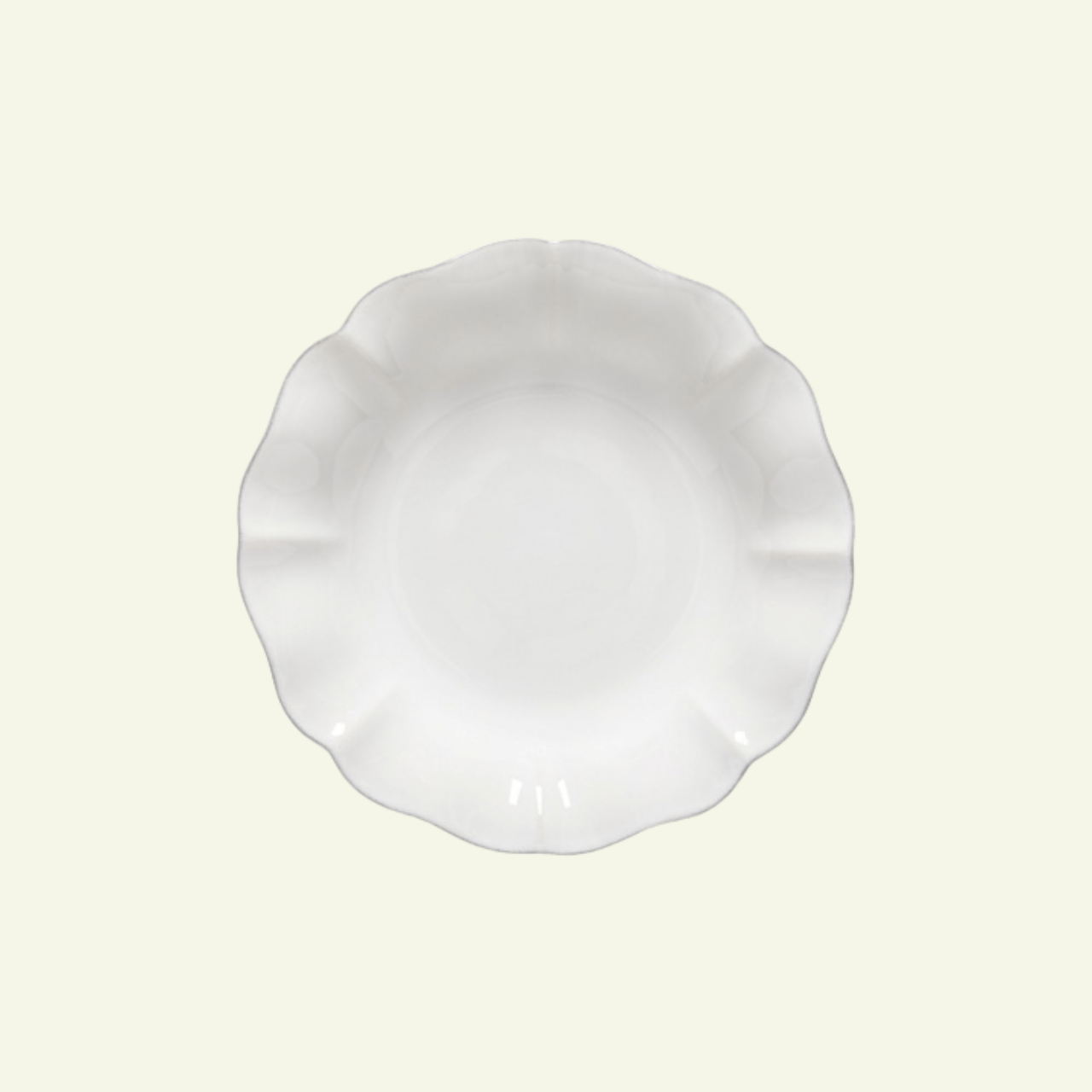 Assiettes creuses bord à volants en grès fin Rosa, lot de 6 - COSTA NOVA - La Maison MilanaiseDAP251B6 Assiettes creuses Ø24.7cm H4.8cmBlanc