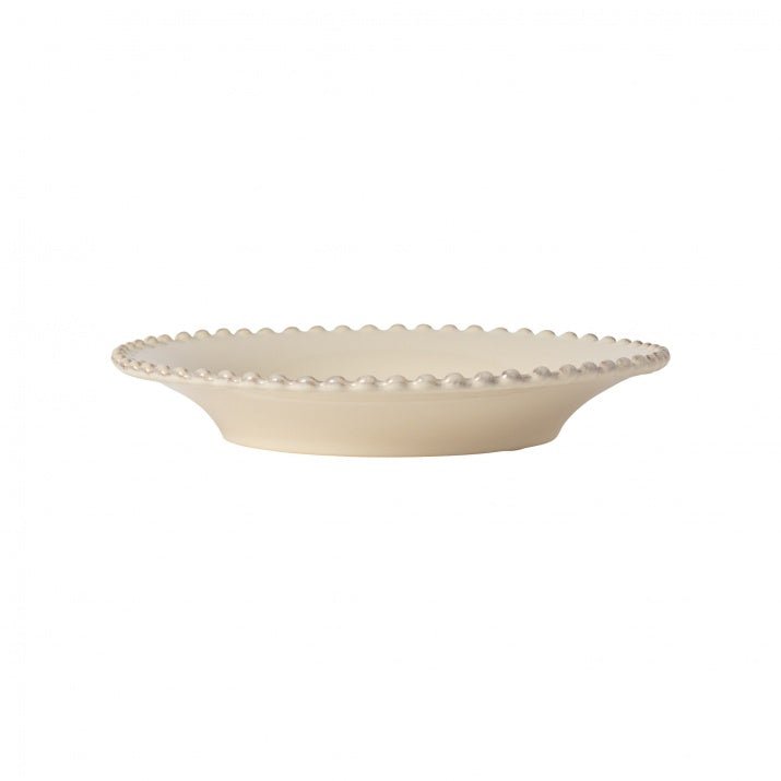 Assiettes creuses en grès bord perlé Pearl, lot de 6 - COSTA NOVA - La Maison MilanaisePEP241B6 Assiettes creuse Ø24.2cm H4.1cmBlanc