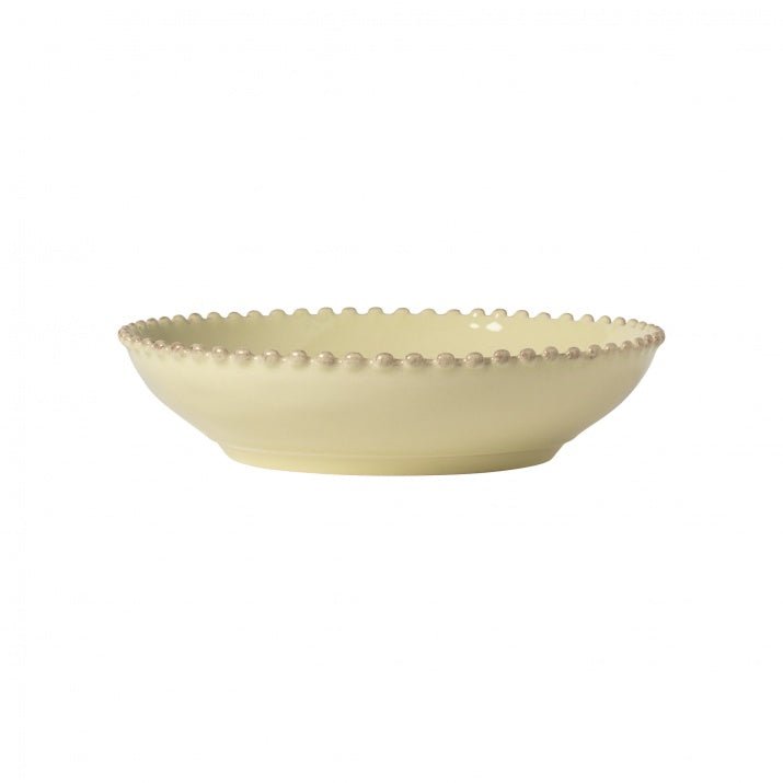 Assiettes creuses en grès bord perlé Pearl, lot de 6 - COSTA NOVA - La Maison MilanaisePEP231B6 Assiette à pâtes Ø23.6cm H5.6cmBlanc