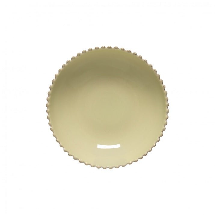 Assiettes creuses en grès bord perlé Pearl, lot de 6 - COSTA NOVA - La Maison MilanaisePEP231B6 Assiette à pâtes Ø23.6cm H5.6cmBlanc