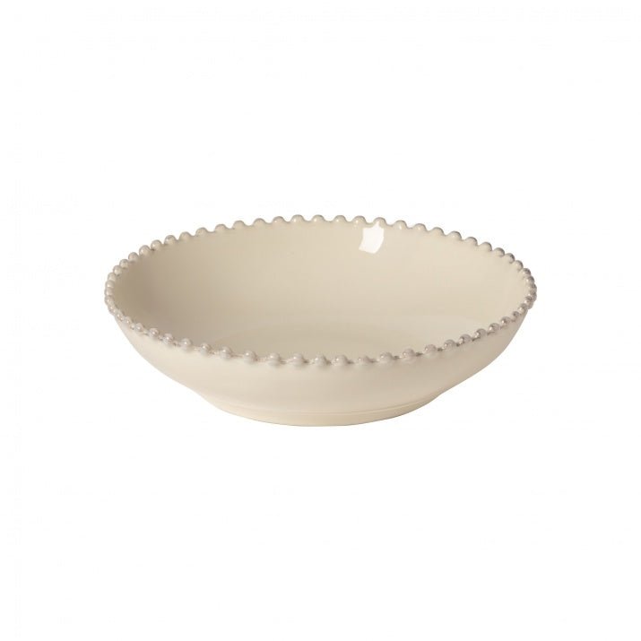Assiettes creuses en grès bord perlé Pearl, lot de 6 - COSTA NOVA - La Maison MilanaisePEP231C6 Assiette à pâtes Ø23.6cm H5.6cmCrème grainé