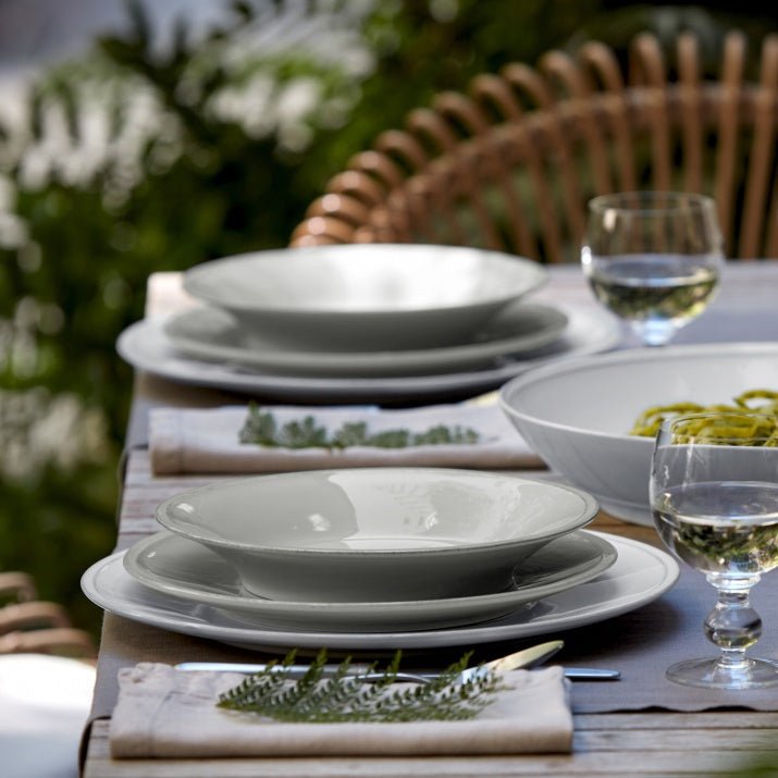 Assiettes creuses en grés fin Friso, lot de 6 - COSTA NOVA - La Maison MilanaiseFIP261FRISOGGris clair
