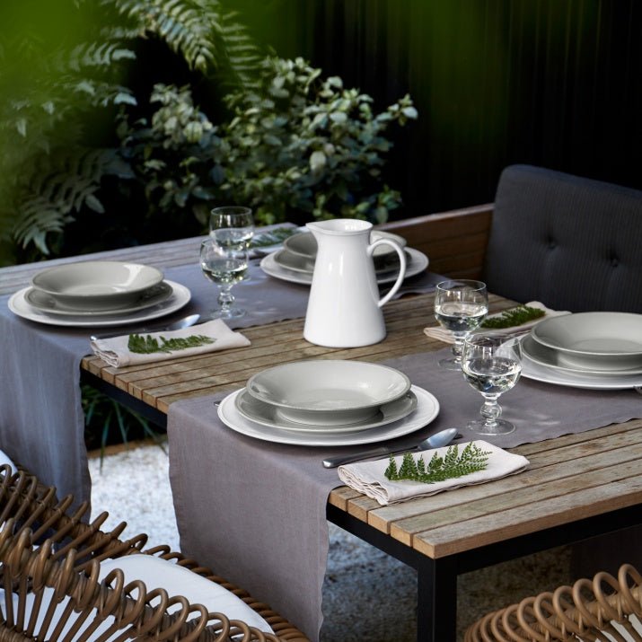 Assiettes creuses en grés fin Friso, lot de 6 - COSTA NOVA - La Maison MilanaiseFIP261FRISOSGris sauge