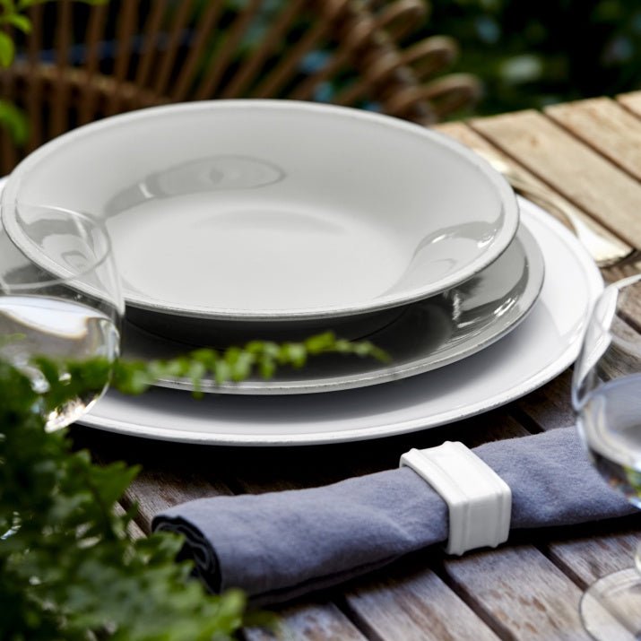 Assiettes creuses en grés fin Friso, lot de 6 - COSTA NOVA - La Maison MilanaiseFIP261FRISOBlanc