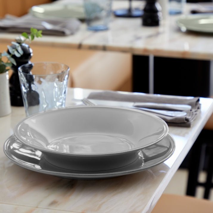 Assiettes plates en grés fin Friso, lot de 6 - COSTA NOVA - La Maison MilanaiseFIP281FRISO - 1Blanc