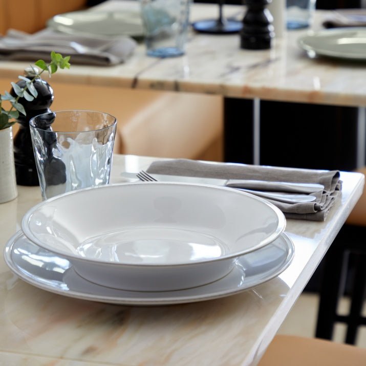 Assiettes plates en grés fin Friso, lot de 6 - COSTA NOVA - La Maison MilanaiseFIP281FRISO - 4Vert anis