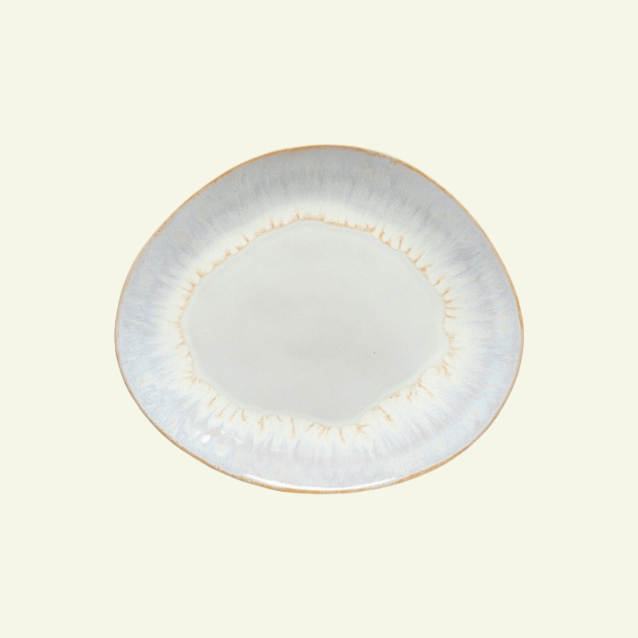 Assiettes plates ovales en grès fin Brisa, lot de 6 - COSTA NOVA - La Maison MilanaiseGOP261BLEU6 Assiettes Plates Ovales 26.6x22.5xH3cmBleu