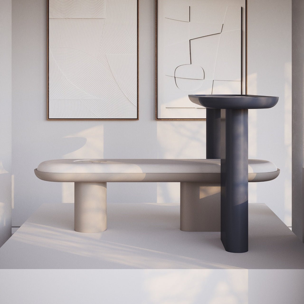 Banc DIANA – Élégance sculpturale & insert précieux - ULTRA MOBILI - La Maison MilanaisePDN150