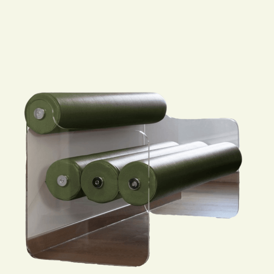 Banc en altuglas et cuir végan MW04 - KUUMO DESIGN - La Maison MilanaiseMW04BANC - 1Cuir Vert