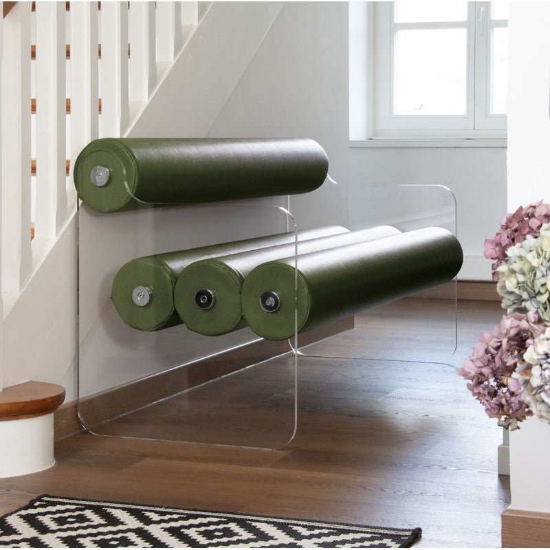 Banc en altuglas et cuir végan MW04 - KUUMO DESIGN - La Maison MilanaiseMW04BANC - 1Cuir Vert