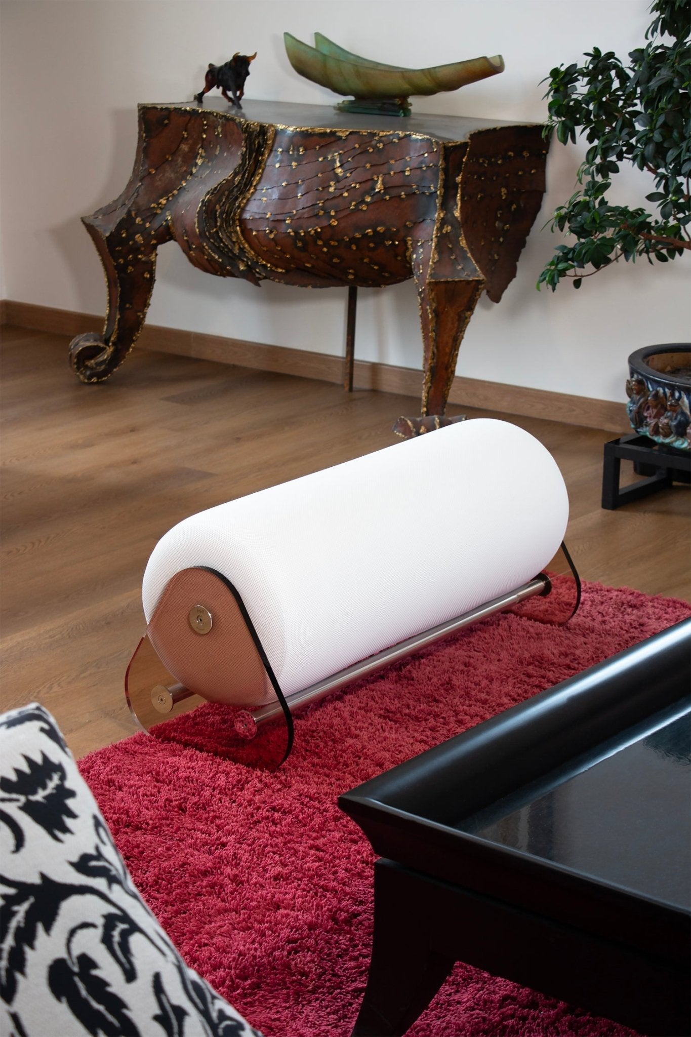 Banc en altuglas fumé et mousse alvéolaire - KUUMO DESIGN - La Maison MilanaiseBlancBronze53cm