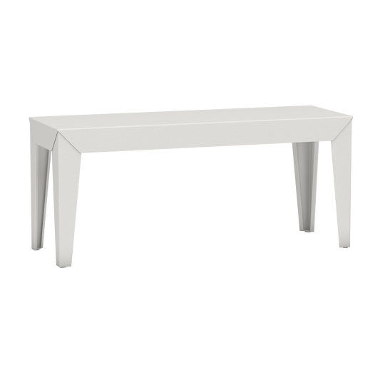 Banc rectangulaire en aluminium 103cm Zef - MATIERE GRISE - La Maison MilanaiseBANCZEF103INTBlanc 001Droits