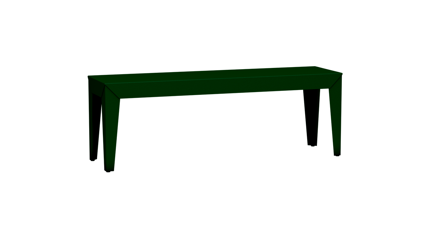 Banc rectangulaire en aluminium 130cm Zef - MATIERE GRISE - La Maison MilanaiseCanopée 124Fuselés