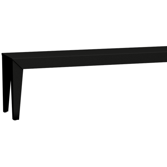 Banc rectangulaire en aluminium 160cm Zef - MATIERE GRISE - La Maison MilanaiseNoir mat 031Fuselés