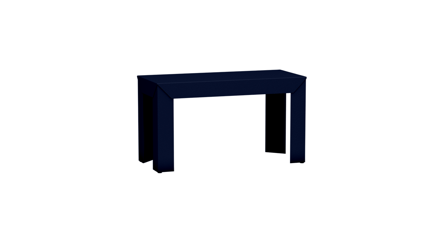 Banc rectangulaire en aluminium 80cm Zef - MATIERE GRISE - La Maison MilanaiseBANCZEF80INT - 13Nuit 114Droits