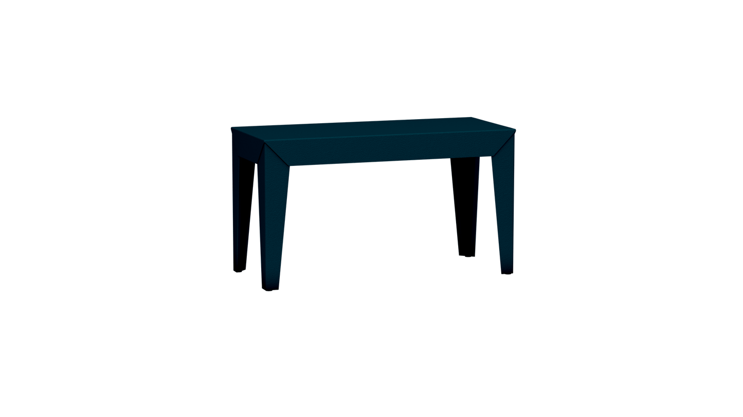 Banc rectangulaire en aluminium 80cm Zef - MATIERE GRISE - La Maison MilanaiseBANCZEF80INT - 42Canard 115Fuselés