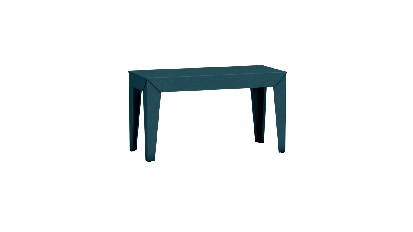 Banc rectangulaire en aluminium 80cm Zef - MATIERE GRISE - La Maison MilanaiseBANCZEF80INT - 48Houle 116Fuselés