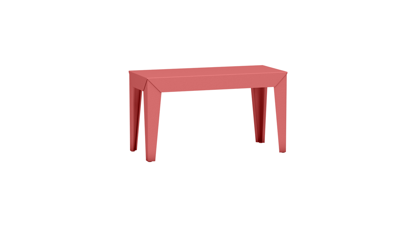 Banc rectangulaire en aluminium 80cm Zef - MATIERE GRISE - La Maison MilanaiseBANCZEF80INT - 30Pink Lady 163Fuselés
