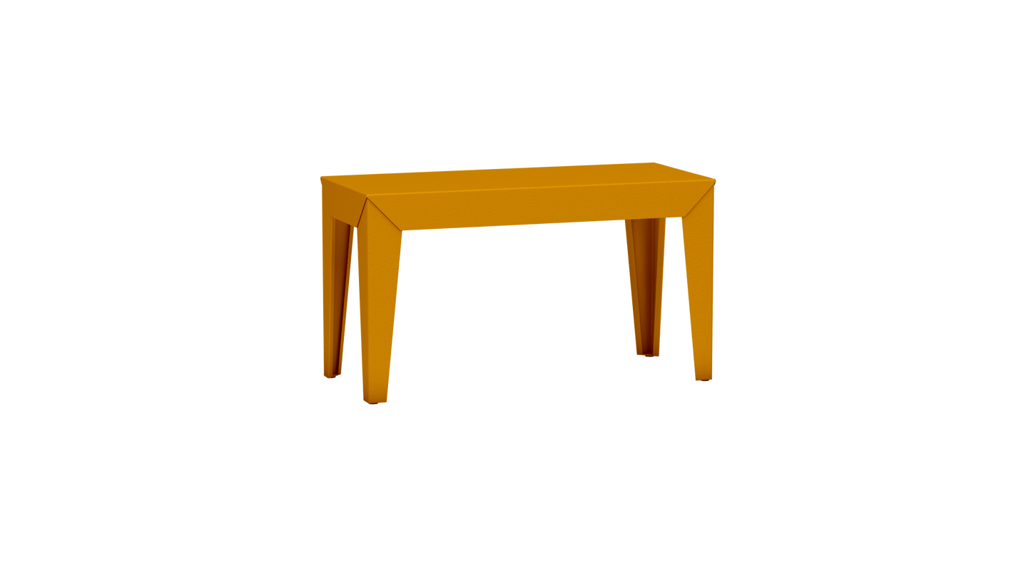 Banc rectangulaire en aluminium 80cm Zef - MATIERE GRISE - La Maison MilanaiseBANCZEF80INT - 60Safran 131Fuselés