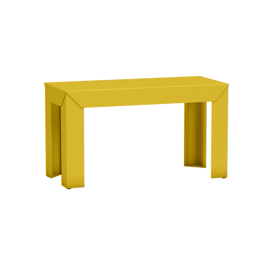Banc rectangulaire en aluminium 80cm Zef - MATIERE GRISE - La Maison MilanaiseBANCZEF80INT - 1Eggshell 161Droits