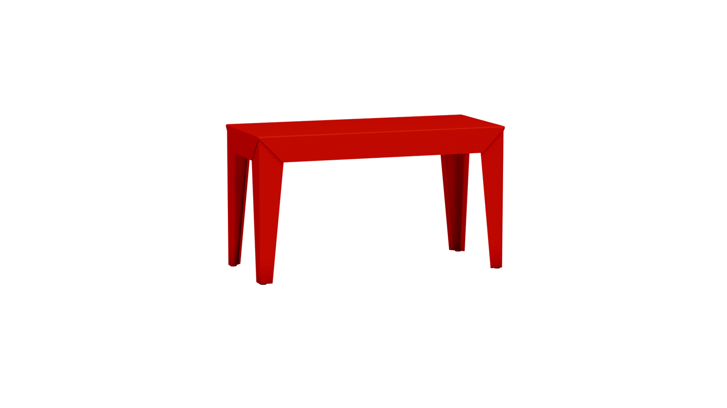 Banc rectangulaire en aluminium 80cm Zef - MATIERE GRISE - La Maison MilanaiseBANCZEF80INT - 32Corail 032Fuselés