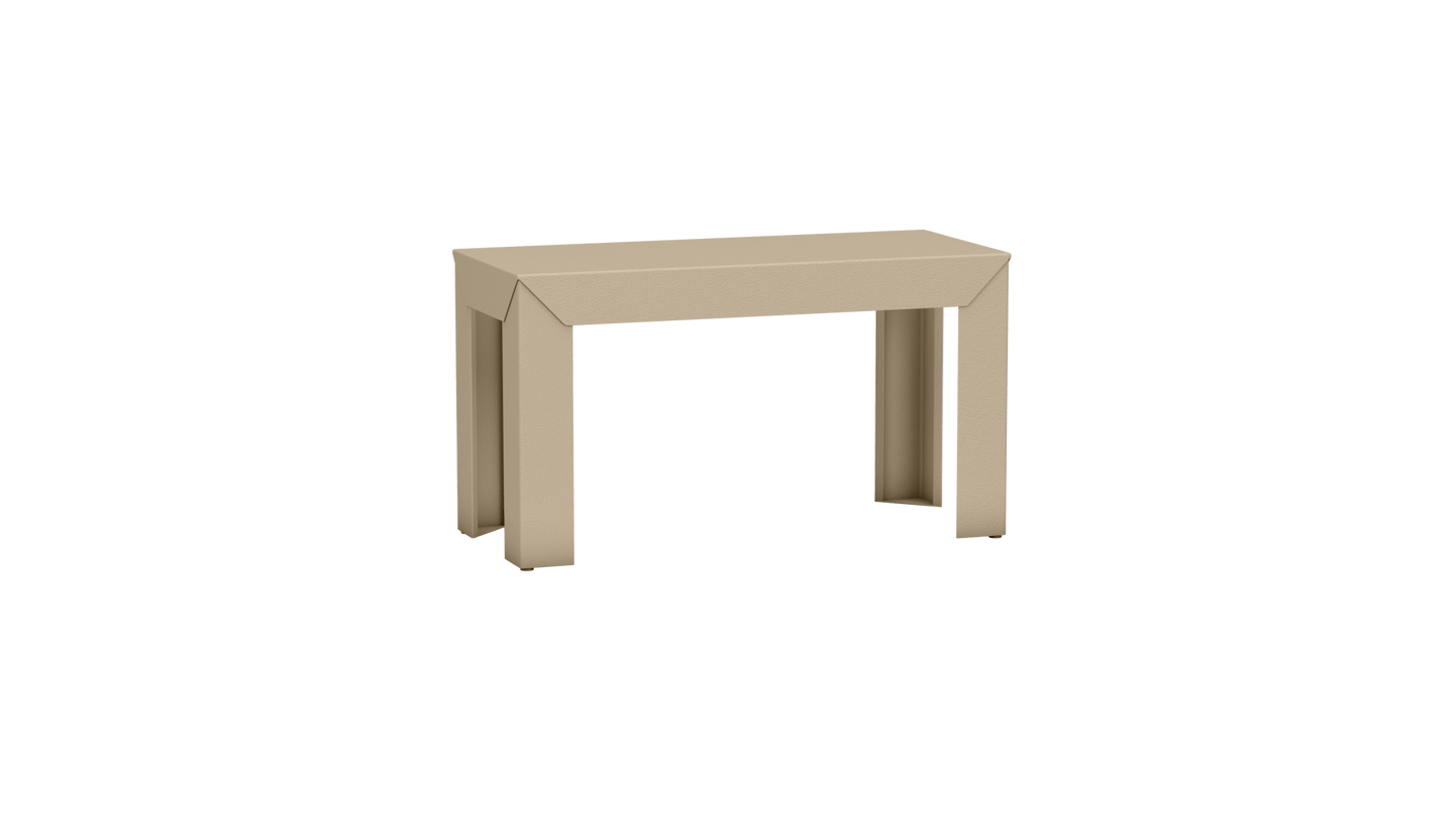 Banc rectangulaire en aluminium 80cm Zef - MATIERE GRISE - La Maison MilanaiseBANCZEF80INT - 23Crème 190Droits