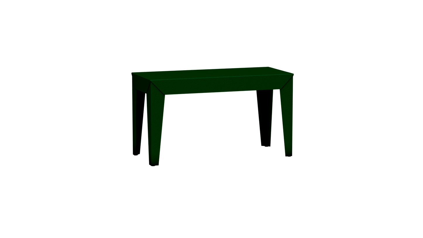 Banc rectangulaire en aluminium 80cm Zef - MATIERE GRISE - La Maison MilanaiseBANCZEF80INT - 54Canopée 124Fuselés