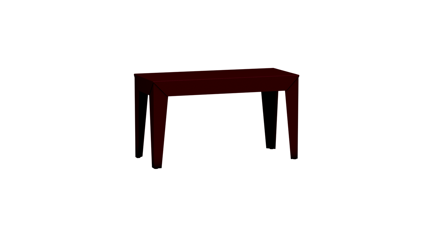 Banc rectangulaire en aluminium 80cm Zef - MATIERE GRISE - La Maison MilanaiseBANCZEF80INT - 6Bourgogne 153Fuselés