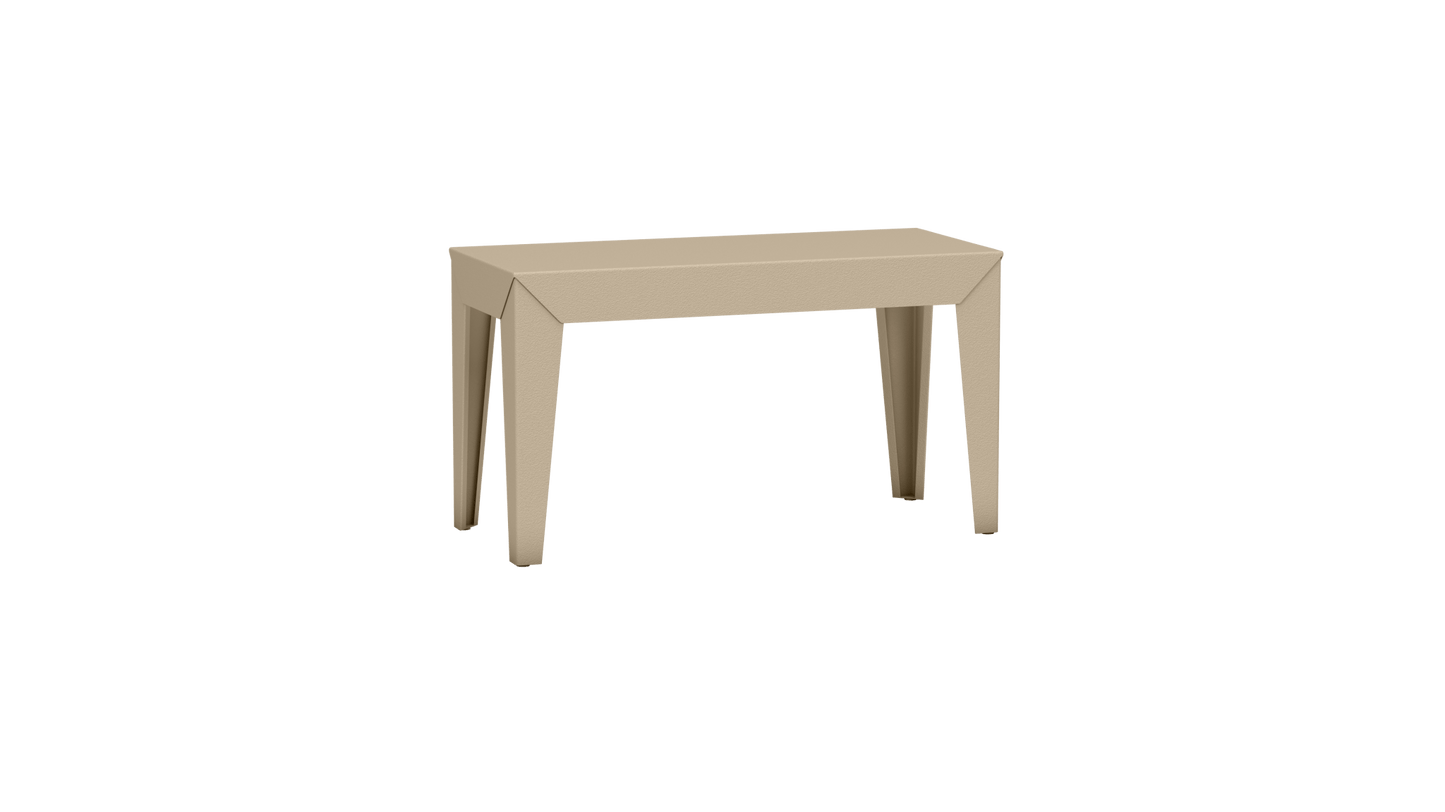 Banc rectangulaire en aluminium 80cm Zef - MATIERE GRISE - La Maison MilanaiseBANCZEF80INT - 24Crème 190Fuselés