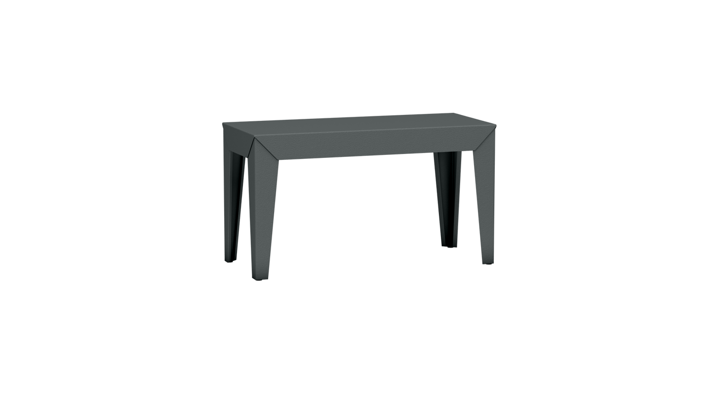 Banc rectangulaire en aluminium 80cm Zef - MATIERE GRISE - La Maison MilanaiseBANCZEF80INT - 8Orage 221Fuselés