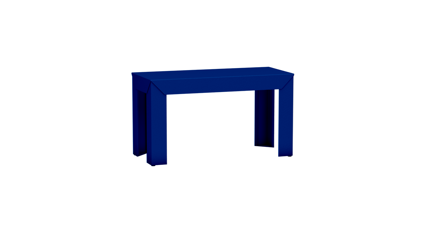 Banc rectangulaire en aluminium 80cm Zef - MATIERE GRISE - La Maison MilanaiseBANCZEF80INT - 43Bleu pur 112Droits