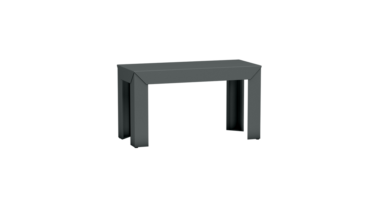 Banc rectangulaire en aluminium 80cm Zef - MATIERE GRISE - La Maison MilanaiseBANCZEF80INT - 7Orage 221Droits
