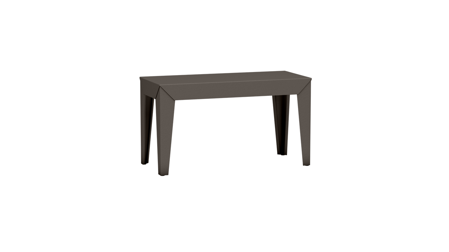 Banc rectangulaire en aluminium 80cm Zef - MATIERE GRISE - La Maison MilanaiseBANCZEF80INT - 20Taupe 192Fuselés