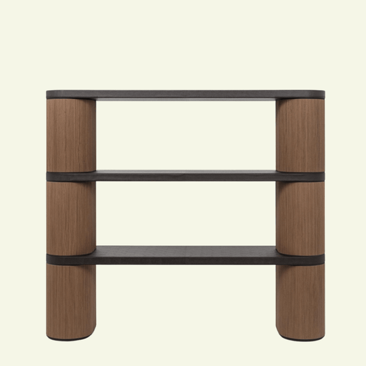 Bibliothèque en bois et cuir Alphabet - PINETTI - La Maison Milanaise00.2086BLANCGRBlancCuir grainé