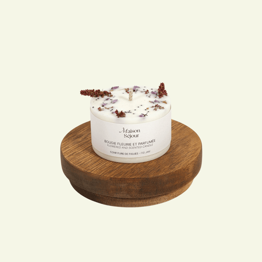 Bougie votive Fleurie – Confiture de figues - MAISON SEJOUR - La Maison MilanaiseVOTIVEFIGUE