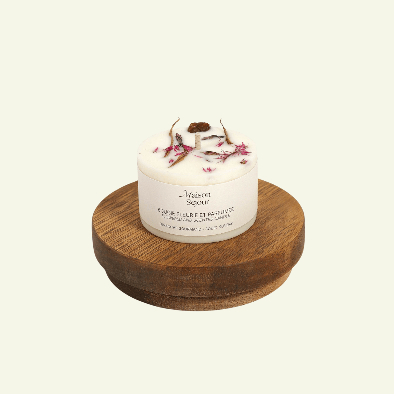 Bougie Votive Fleurie - Dimanche Gourmand - MAISON SEJOUR - La Maison MilanaiseVOTIVEDIMANCHE