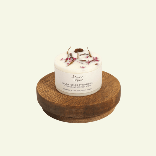 Bougie Votive Fleurie - Dimanche Gourmand - MAISON SEJOUR - La Maison MilanaiseVOTIVEDIMANCHE