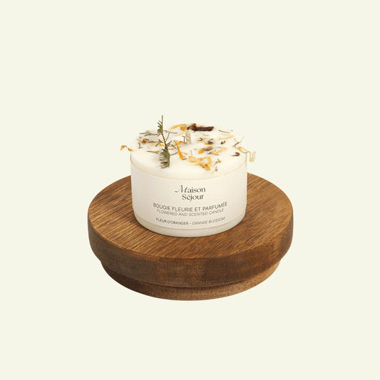 Bougie Votive Fleurie – Fleur d’Oranger - MAISON SEJOUR - La Maison MilanaiseVOTIVEFLEURDORANGER