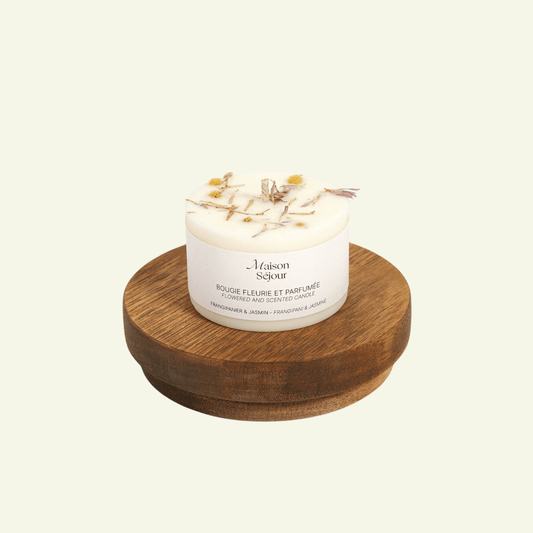 Bougie Votive Fleurie – Frangipanier & Jasmin - MAISON SEJOUR - La Maison MilanaiseVOTIVEFRANG