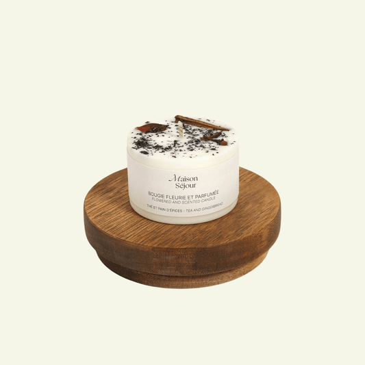 Bougie Votive Fleurie – Thé & Pain d’Épices - MAISON SEJOUR - La Maison MilanaiseVOTIVEEPICE