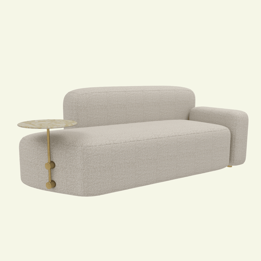 Canapé droit en tissu beige Mythos - MARIONI - La Maison Milanaisei0331