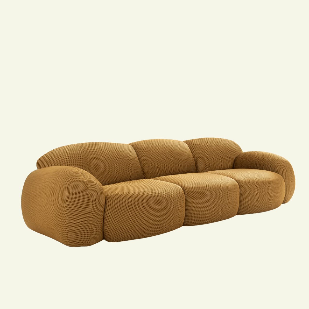 Canapé Globe moutarde – Design organique et confort haut de gamme - La Maison MilanaiseGLOBE