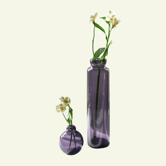 Carafe cylindrique en cristal soufflé à la main Amalfi - STUDIO BOJOLA - La Maison MilanaiseAMALFI - 1Transparent